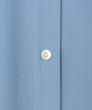 uncrave コットンクロスプレーン シャツワンピース サックス