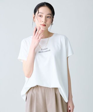 ANY L ANYファンクションワイドフレンチスリーブTシャツ