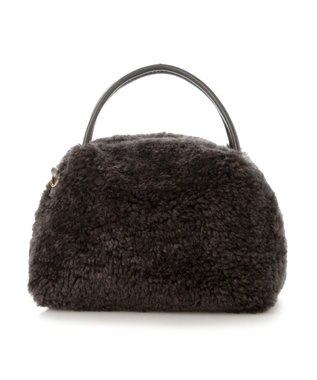 UNBILLION カシュカシュ cachecache / ボアボックスミニトートバッグ ダークグレー