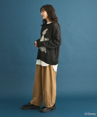 Green Parks １０１匹わんちゃん／ジャガードニット Black