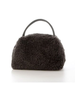 UNBILLION カシュカシュ cachecache / ボアボックスミニトートバッグ ダークグレー