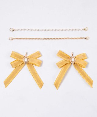 WEGO 【痛バ＆推し活グッズ】きらめきDIYパールリボンセットS マスタード