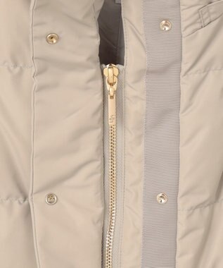 自由区 L 【洗える】マイクロタッサーダウン コート グレージュ