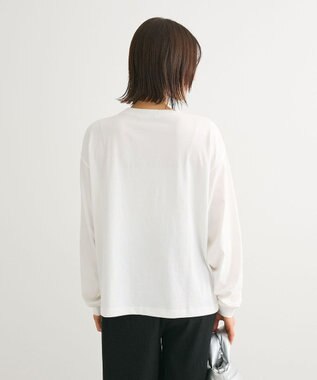 Green Parks 箔プリント長袖ロンＴＥＥ Silver