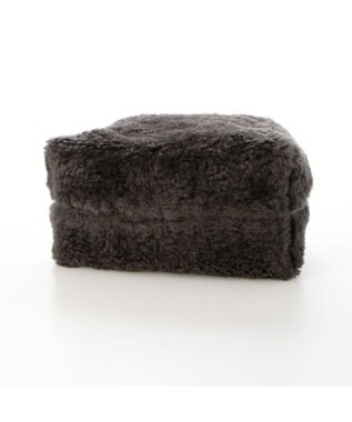 UNBILLION カシュカシュ cachecache / ボアボックスミニトートバッグ ダークグレー