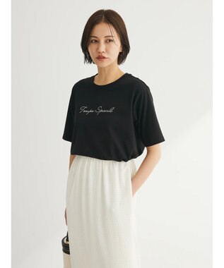 Green Parks ホットフィット筆記体ロゴＴシャツ Black