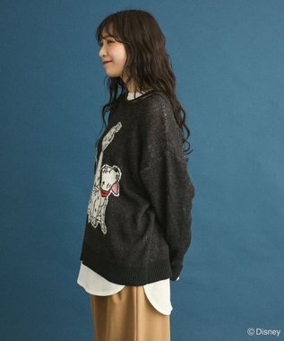 Green Parks １０１匹わんちゃん／ジャガードニット Black