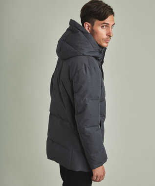 GOTAIRIKU 【仕事で着用可】MINOTECH メランジラミネート ダウンコート(23年モデル) グレー系