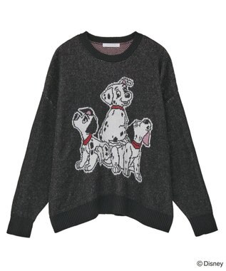 Green Parks １０１匹わんちゃん／ジャガードニット Black