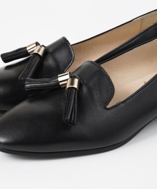 BONTRE 【BONTRE/ボントレ】レザータッセルローファー/30451-RS ブラックスムース