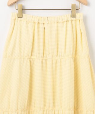組曲 【WEB限定】ステッチストライプドビー ギャザースカート シェルイエロー系