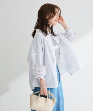 Green Parks 綿麻混シャツ