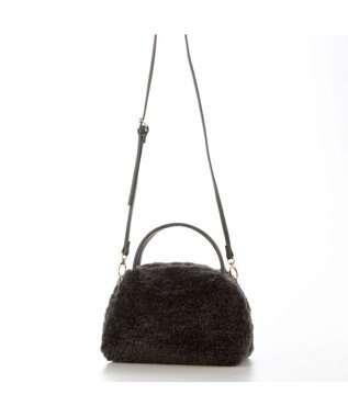 UNBILLION カシュカシュ cachecache / ボアボックスミニトートバッグ ダークグレー