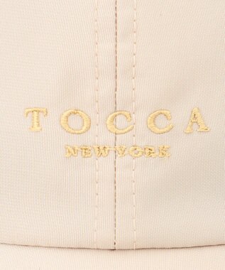 TOCCA 【紫外線90%カット・吸水速乾・抗菌防臭・接触冷感・洗える・サイズ調整可・ブローチ付け外し可】PEARL BROOCH CAP キャップ ベージュ系
