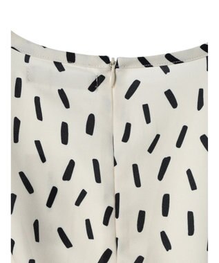 Green Parks armonia．スクエアドットプリントタックワンピース Ivory