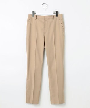 J.PRESS LADIES 【洗える】ポリエステルレーヨンマイクロギャバストレッチ テーパード パンツ ベージュ系