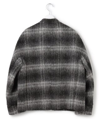 ICB ウールシャギーブルゾン ブラックチェック