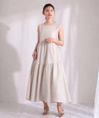 Green Parks ・ＥＬＥＮＣＡＲＥ　ＤＵＥ　ドロストティアードワンピ Off White