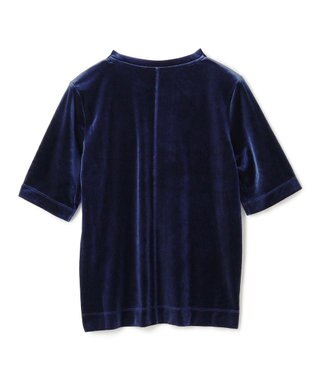 UNFILO ストレッチ ベロアＴシャツ ネイビー