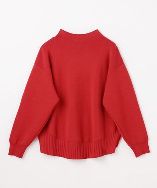 ANY L 【新色追加】ハイネックデイリーニット レッド