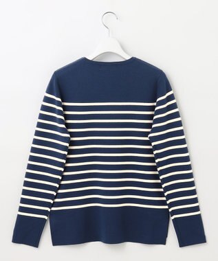 J.PRESS LADIES 【洗える】VIS/PE MILANO ボーダー ニット ダルブルー系1