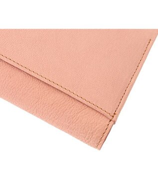 genten 【新色】フレスコ フラップ長財布 ピーチベージュ