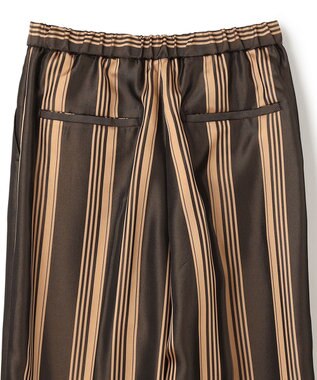 JOSEPH ビッグストライプ　キャロットトラウザーズ Beige/black