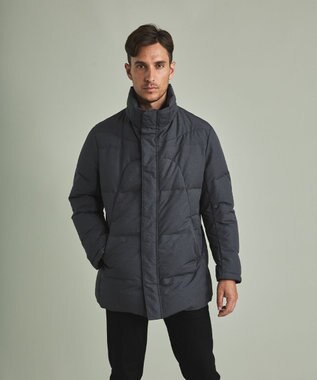 GOTAIRIKU 【仕事で着用可】MINOTECH メランジラミネート ダウンコート(23年モデル) グレー系