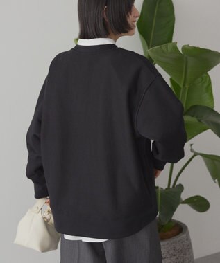 AMERICAN HOLIC Fairfield フロッキースウェットプルオーバー Black