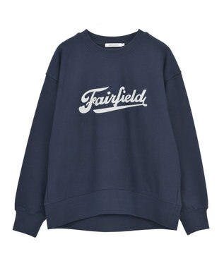 AMERICAN HOLIC Fairfield フロッキースウェットプルオーバー Navy