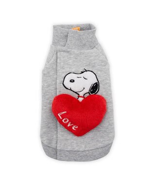 PET PARADISE スヌーピー ビッグラブ トレーナー  中型犬 グレー