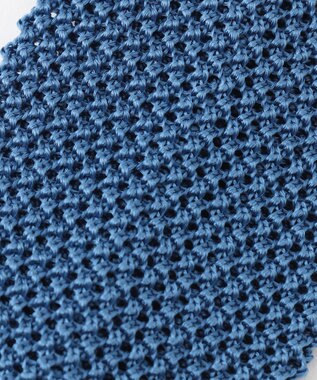 J.PRESS MEN シルク無地 ニットタイ ブルー系