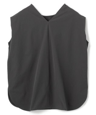 UNFILO FINE MOVE コクーンブラウス チャコール