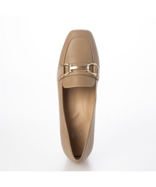 ing <ing>ビット付ヒールローファー ベージュ