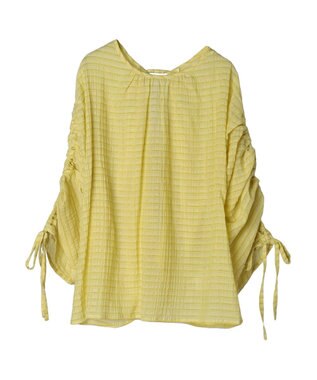 Green Parks ・ＥＬＥＮＣＡＲＥ　ＤＵＥ　バックリボンブラウス Yellow