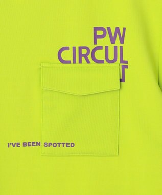 PW CIRCULUS 【WOMEN】【ストレッチ/UVケア】ポケット モックネック シャツ ゴルフウェア レディース ライム