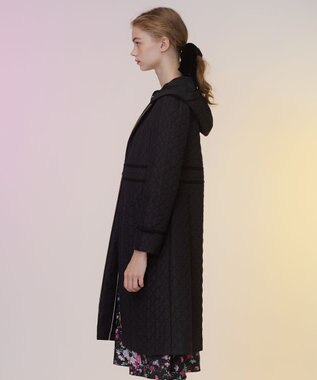 TOCCA LAURA キルティングロングコート ブラック系