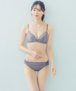 Wing 【マッチミーブラ　ノンワイヤー】 きれいなバストシルエット 快適なつけごこち S~3L KB2071 ウイング／ワコール グレー