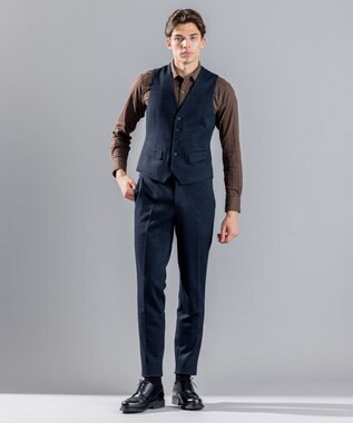 JOSEPH HOMME ドビージャーシー　ジレ ネイビー系