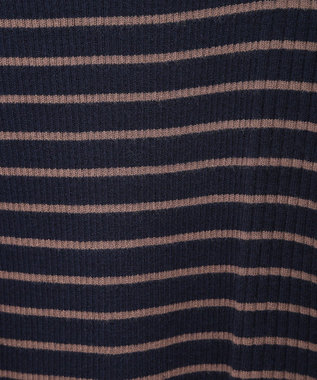 earth music&ecology やわらかタッチハイネックリブニットプルオーバー Border