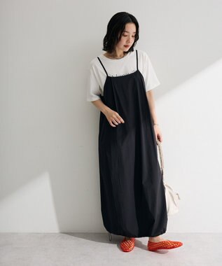 Green Parks 撥水加工キャミワンピース Black