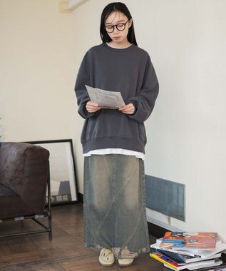 WEGO 【ユニセックス着用/MLXLサイズ展開/新色追加/裏起毛】スウェットプルオーバー スミクロ