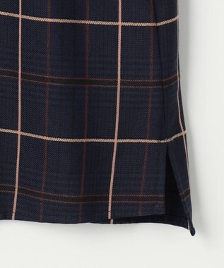 J.PRESS LADIES S サイロチェック ストライプ ブラウス ネイビーチェック系