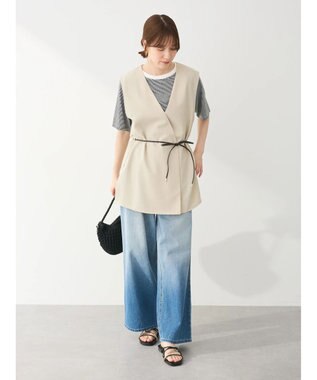 Green Parks 接触冷感　ベルト付きベスト Beige