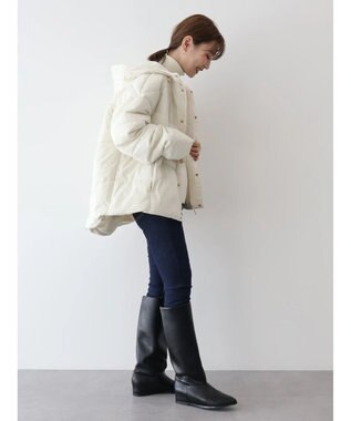 AMERICAN HOLIC キルポカカラフルポケッタブルフードコート Ivory