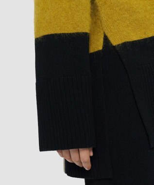 JOSEPH 【洗える】オーバーレイウールニット Smoke combo