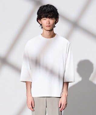 JOSEPH HOMME 【WEB限定】【新素材 / 新型】エンジニアドテック　リラックスフォルム クルーネック7分袖Ｔシャツ ホワイト系