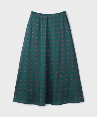 GRACE CONTINENTAL ドットスカート グリーン