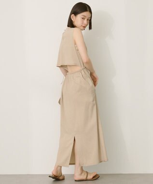 AMERICAN HOLIC バックホールドロストIラインワンピース【WEB限定カラー有り】 Beige