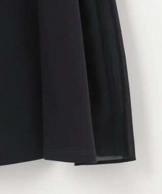 J.PRESS LADIES S 【洗える】コットンスムース バック プリーツ カットソー ネイビー系